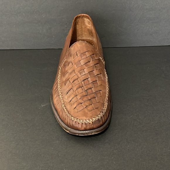 ALFANI LEATHER BASKET WEAVE LOAFERS SIZE 10.5 - Picture 10 of 16